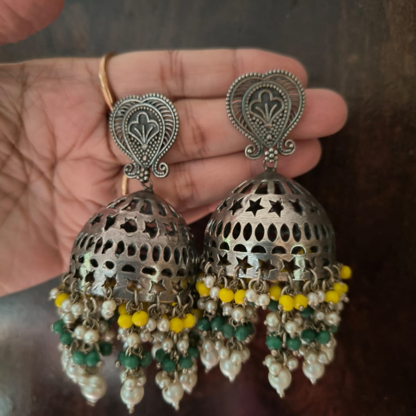 Large Statement Jhumkas