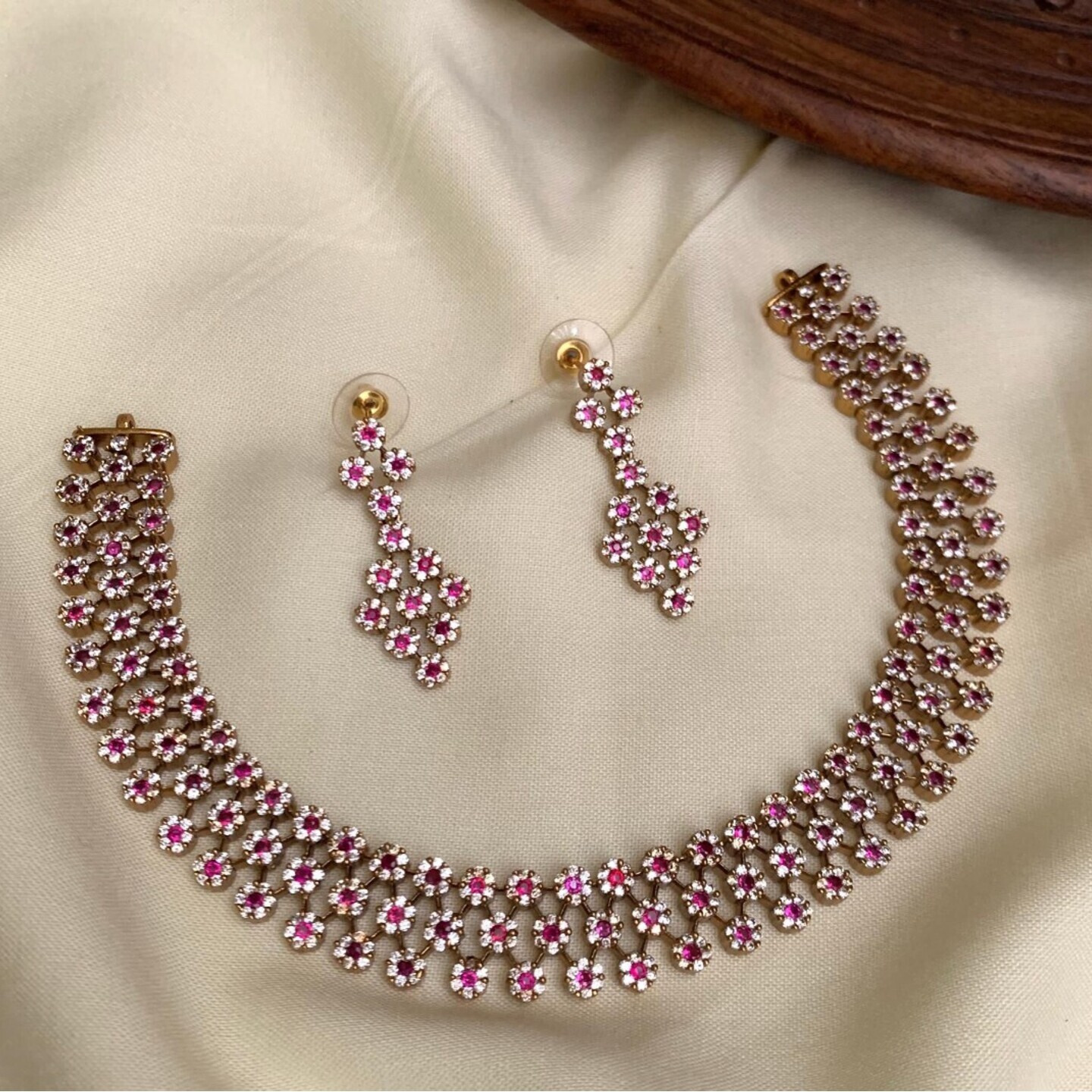 Ruby Red Short Necklace 