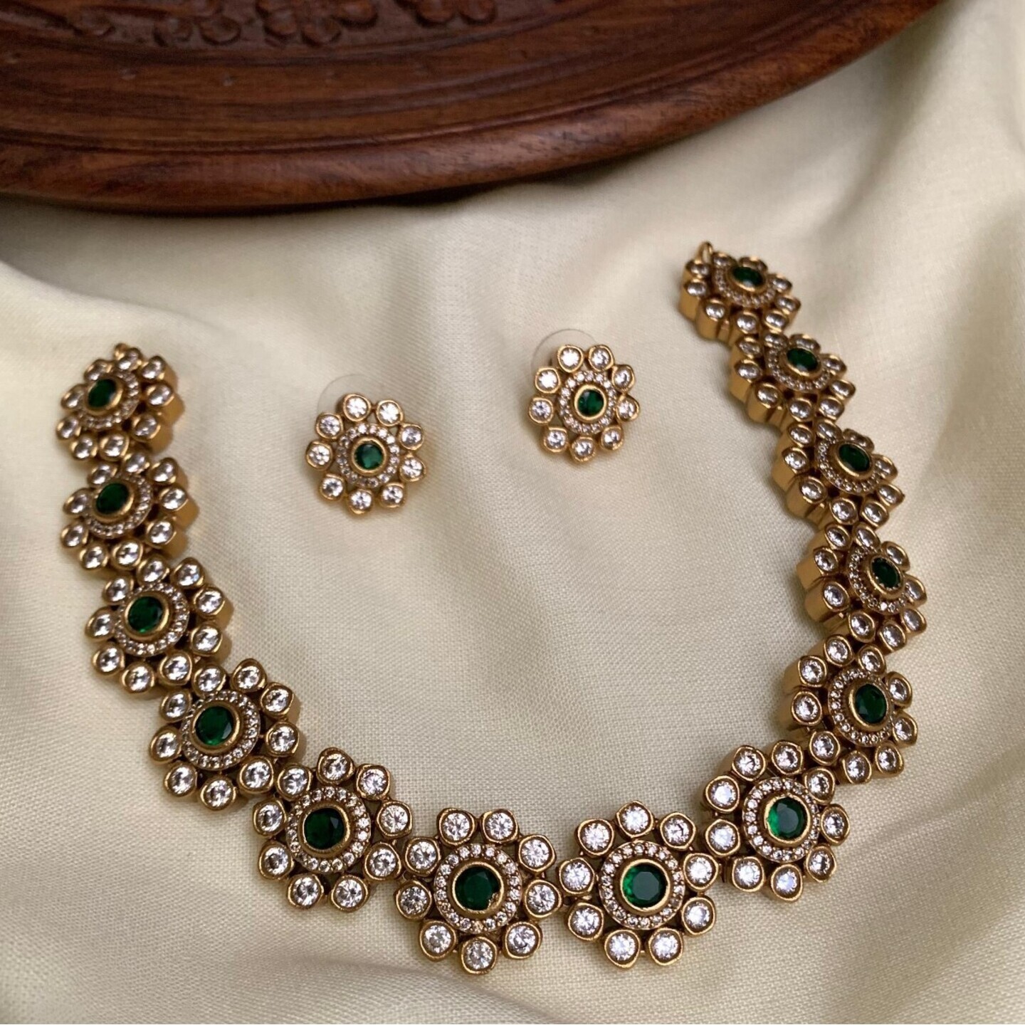Emerald Green Necklace Set