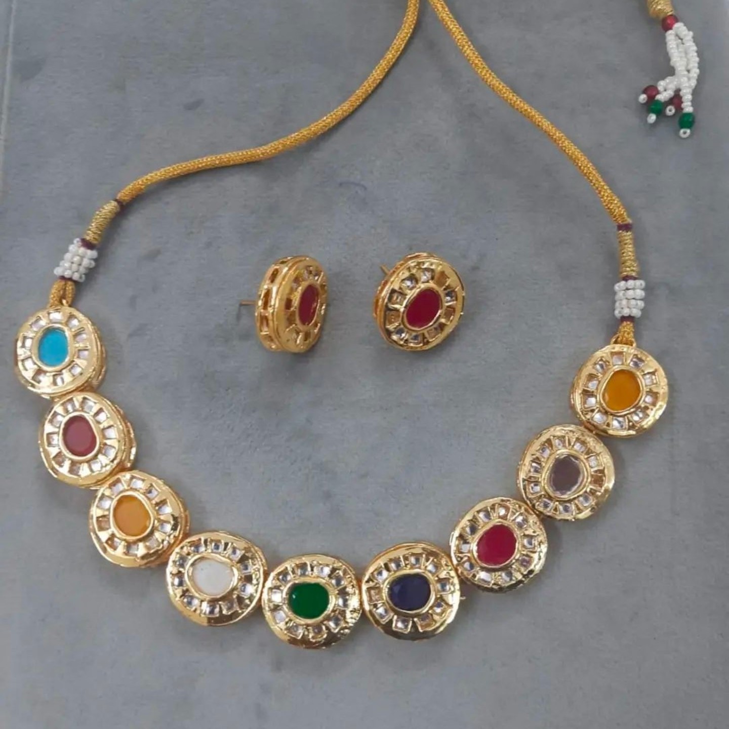 Multi Coloured Kundan Set