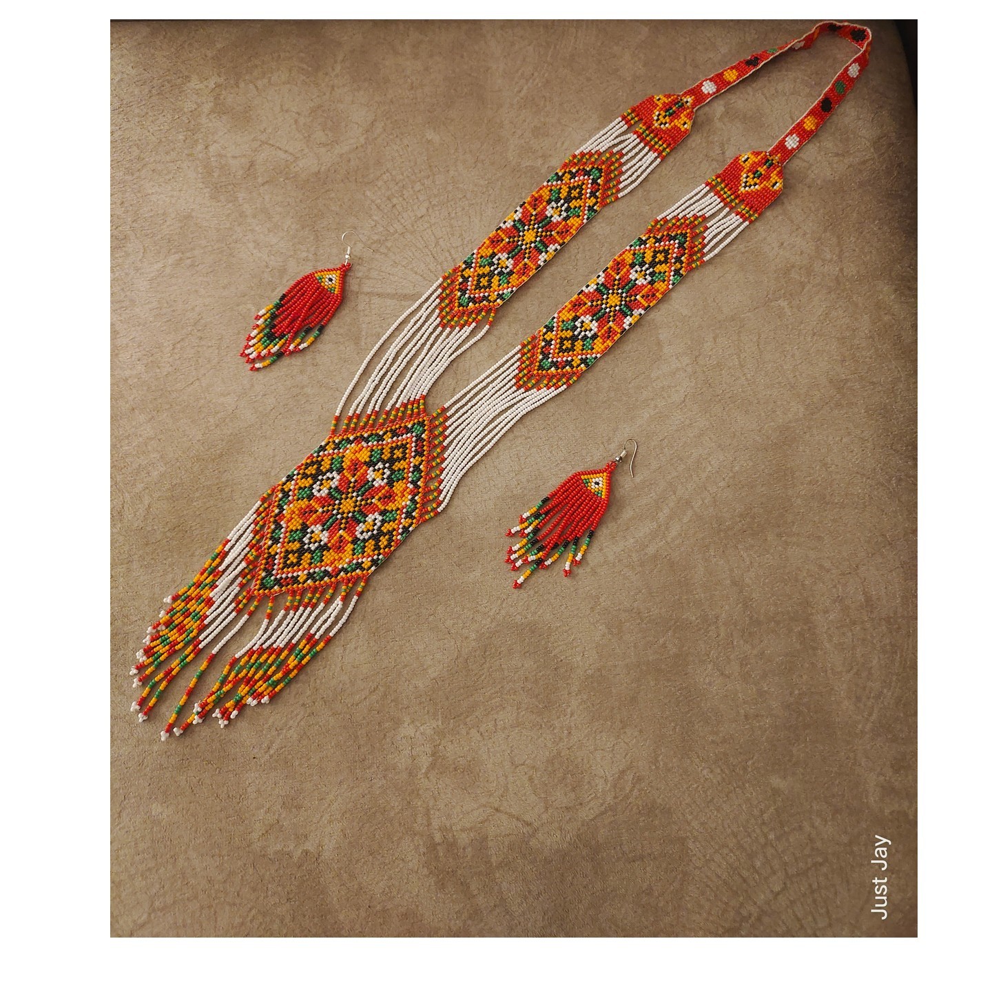 Handcrafted Beaded Necklace Set