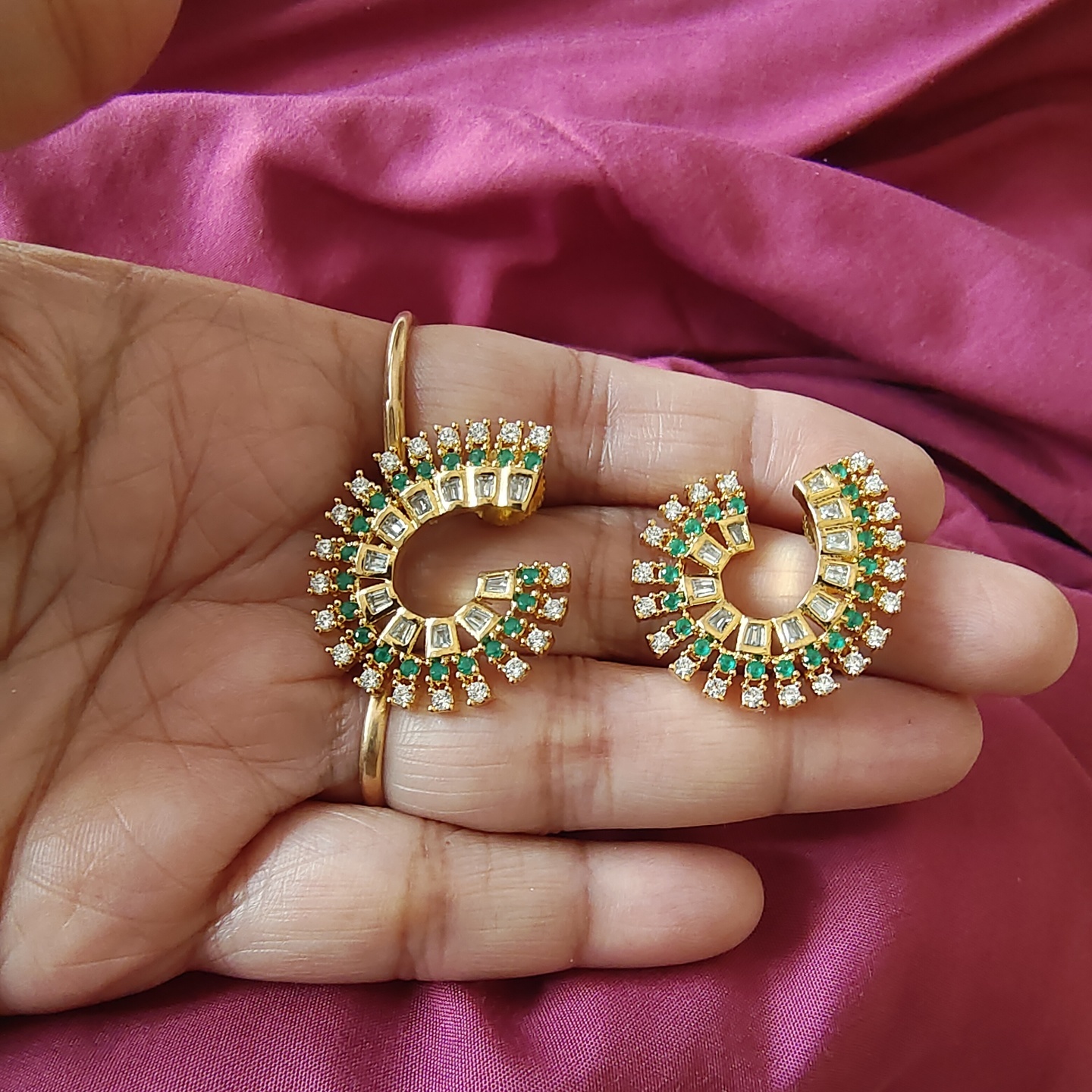 Beautiful CZ Studded Earstuds