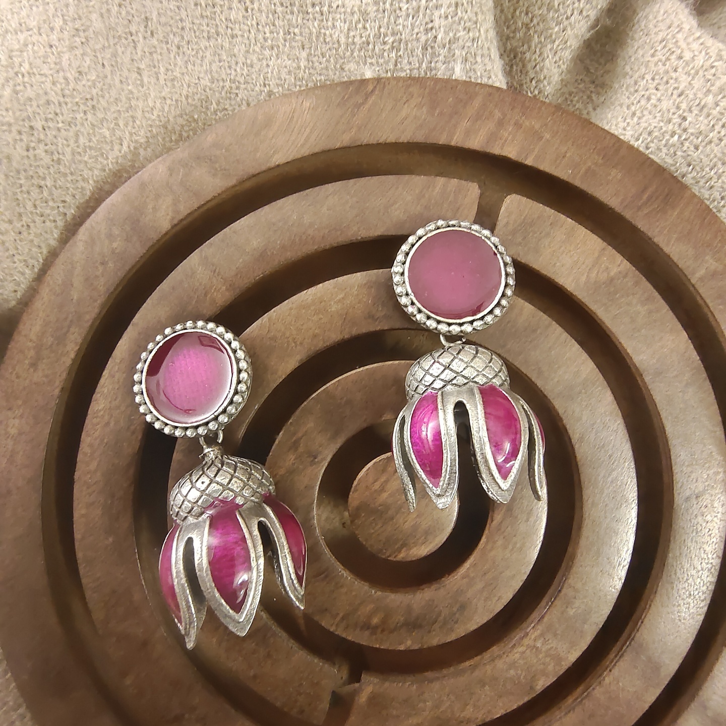 Lotus Bud Jhumkas