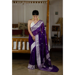 Handwoven Rupa Booti khaddi banarasi chiffon saree