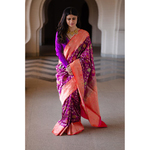 Handloom Katan patola silk banarasi saree
