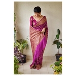 Handwoven khaddi georgette banarasi saree