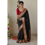 Handwoven muslin saree with the revival of old paithani design.