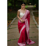 Handwoven Rupa Booti khaddi banarasi chiffon saree