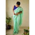handwoven musin cotton saree with bootis