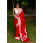 Handwoven Rupa Booti khaddi banarasi chiffon saree