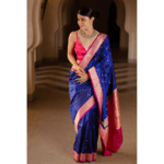Pure katan silk handloom banarasi saree