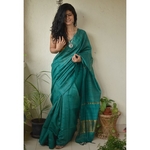 Handwoven Tussar silk saree.