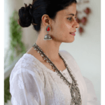 Handmade silver Jhumka