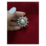 Handmade pure silver ring with