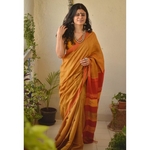 Handwoven tussar silk Saree