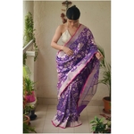 Handloom kadhuwa jari motifs katan silk banarasi saree.