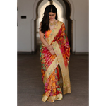 Handloom Katan patola silk banarasi saree