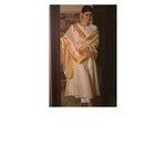 Handllom Chanderi silk dupatta in motifs in gold jari