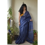 Handwoven Tussar silk saree.
