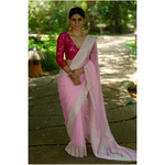 Handwoven Rupa Booti khaddi banarasi chiffon saree