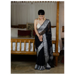 Handwoven Rupa Booti khaddi banarasi chiffon saree
