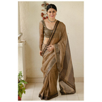 Handblock Printed Kota Silk Saree with patch borders in Satin silkCrape SilkOrganzaGeorgette Silk on the inside