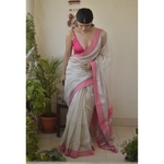 Handwoven Maheswari silk cotton saree