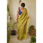 Handwoven khaddi georgette banarasi saree
