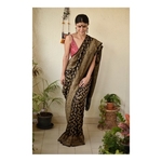 Handwoven khaddi georgette banarasi saree