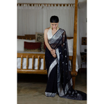 Handwoven Rupa Booti khaddi banarasi chiffon saree
