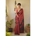 Handwoven tussar silk Saree