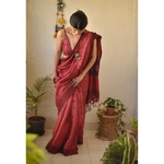 Handwoven tussar silk saree