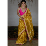 Handwoven kadwa tissue banarasi saree.