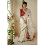 Handwoven handloom cotton saree