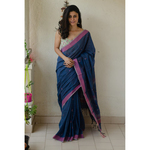 Handwoven handloom cotton saree