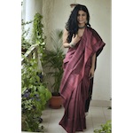 Handwoven tussar silk saree.