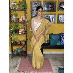Handwoven Natural Dyed Cotton saree
