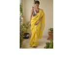 Handwoven linen by linen saree with jari pallu.