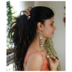Handmade pure silver antique earring