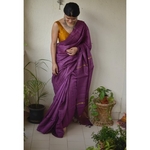Handwoven Tussar silk saree.