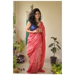 handwoven and handmade tussar shibori saree
