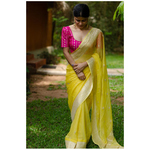 Handwoven Rupa Booti khaddi banarasi chiffon saree