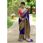 Handwoven kadhwa chiffon roopa booti banarasi saree.