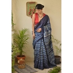 Handwoven tussar silk saree