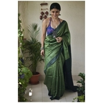 Handwoven tussar silk saree.