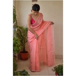 Hand embroidered and handmade kota doria mukesh saree