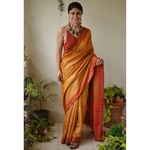 Handwoven tussar silk Saree