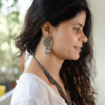 Handmade silver earring