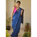 Handwoven tussar silk saree