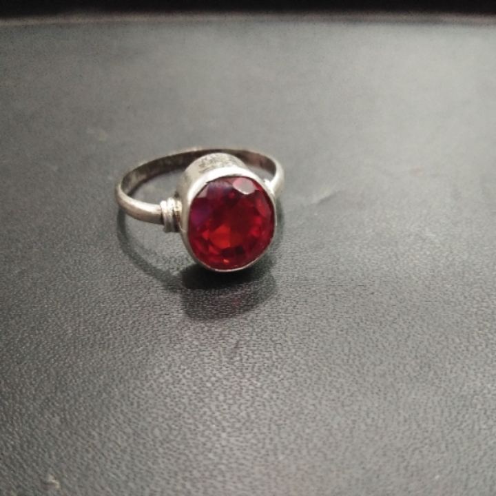 Red stone ring